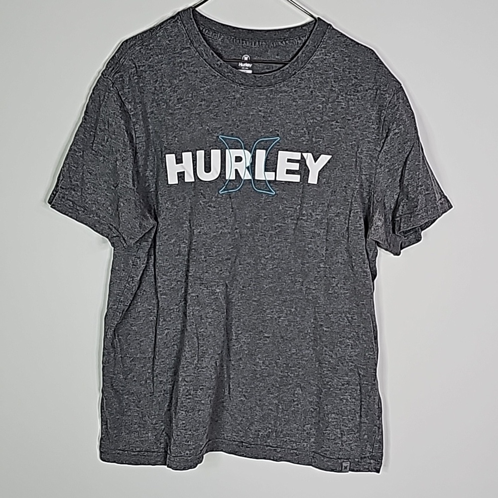 Hurley large gray short sleeve shirt